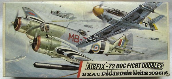 Airfix 1/72 Dog Fight Doubles - Bristol Beaufighter T.F.X and Bf-109G.6, D360F plastic model kit